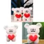 Gối sang trọng Puppy Line Heartoutline có vải mềm để chơi và khu vực đi ngủ