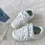 Versatile Mesh Breathable White Shoes Women's Thick-soled Sneakers Sports Casual Bread Shoes