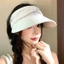 Japanese Style Cotton And Linen Striped Empty Top Hat For Women In Summer With Large Brim And Sm