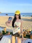 New Couple Peaked Caps Showing Face Small American Retro Embroidery Hole Yellow Baseball Cap Wom