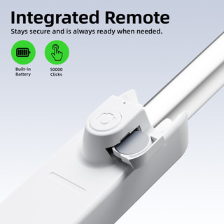 Gậy Selfie GOOJODOQ Hợp Kim Nhôm Chống Rung, Gập Gọn Bỏ Túi, Dài 70cm, Remote Bluetooth Kèm Theo