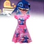 Váy ngủ công chúa Stitch Girl với chất liệu Polyester mềm cho bé gái mới biết đi