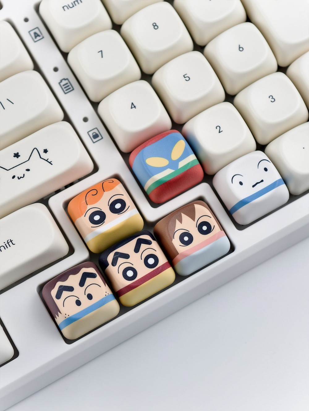 Crayon Shin-Chan Keycaps 6 chiếc PBT MOA Profile Hoạt hình dễ thương ...
