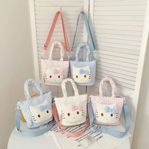 New Cute Fashion Shoulder Cartoon Korean Style Crossbody Bag Polka Dot Kitty Light Luxury Small