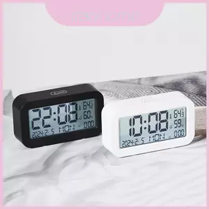 Đồng hồ để bàn điện tử hiện đại có báo thức và văn phòng chỉ báo 24 giờ cho gia đình