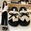 Giày lười đi biển đế dày phong cách cổ tích ngọt ngào cho nữ mùa hè với chân váy và sandal thắt nơ