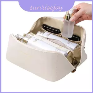 Bộ sắp xếp trang điểm Pu di động cao phong cách sức chứa dành cho du lịch và sử dụng tại nhà
