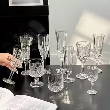 Retro Nổi Kim Cương Thủy Tinh Cốc Thủy Tinh Champagne Thủy Tinh Nước Trái Cây Thủy Tinh Không Khí Rượu Thủy Tinh Cao Cấp Tinh Tế
