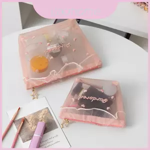 Trang điểm nữ tính Clear Organizer với thiết kế lưới để sử dụng hàng ngày và du lịch
