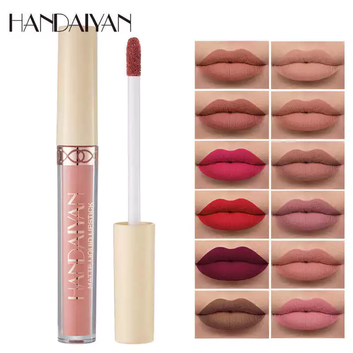 Son Bóng Matte 12 Màu Lâu Dài Không Phai Màu Son Bóng ANDAIYAN Matte Velvet Liquid Lipstick Son Bóng