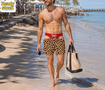 Còn hàng Quần short nam 3D ngộ nghĩnh Quần lót giả Quần short đi biển, Quần short sinh nhật tải rộng Quà tặng Gag mùa hè Quà tặng cho nam, Quần short kỳ nghỉ mùa hè