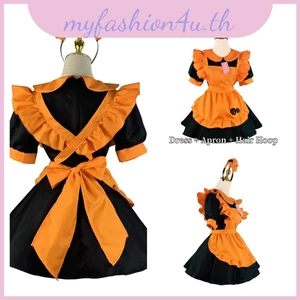 Váy trang phục hầu gái bí ngô Lolita tuyệt đẹp cho bữa tiệc Halloween và Cosplay