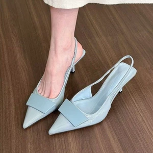 niche Pháp giày cao gót màu đen Baotou giày cổ tích mùa xuân hè mới giày nữ thanh lịch