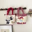 túi đeo chéo vải canvas in hình hoạt hình cầm tay phong cách Nhật Bản mềm mại cô gái cô gái trái