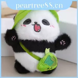 Móc khóa gấu trúc sang trọng đáng yêu mềm mại Búp bê dễ thương cho và ba lô Móc khóa