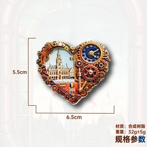 Nhãn dán từ tính bánh răng hình trái tim của Tòa thị chính Bỉ Pruscell