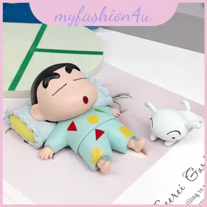 Shinchan Crayon Sleepy Shin Pvc Hình có hộp trưng bày để sưu tập