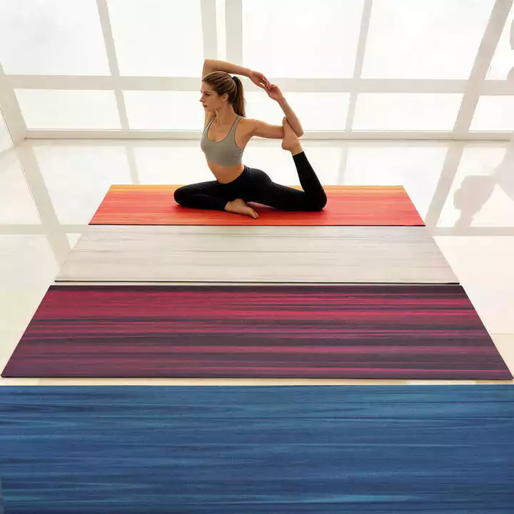 Thảm tập yoga cầu vồng Thảm tập yoga chống mài mòn Thảm tập thể dục Thảm trải sàn cường độ cao Thảm chống trượt bền Thảm tập yoga có thể sửa logo