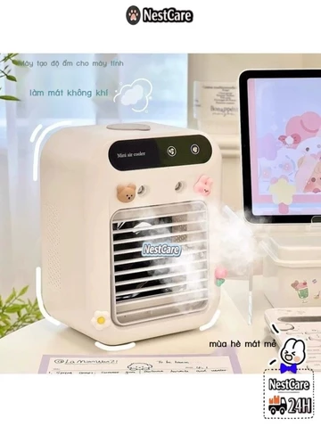 Mới Quạt Làm Mát Di Động Quạt Di Động Hộ Gia Đình Ký Túc Xá Xịt Tạo Ẩm Làm Mát Không Khí Mini Quạt