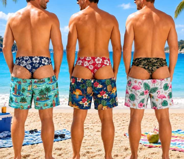 Đảng Quần Short Ngộ nghĩnh Nam Quần Short Bơi Peekaboo Mông Flamingo Họa Tiết In Hình Quần Short Đi Biển Thời Trang Mùa Hè Quần Short In Hình Tùy Chỉnh Quần Lót Giả Quần Short Đi Biển