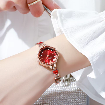 GD Niche Thời Trang Hình Bát Giác Kim Cương Màu Đính Kim Cương Đồng Hồ Nữ Đồng Hồ Nữ Đồng Hồ Đeo Tay Đồng Hồ Đeo Tay Đồng Hồ Thạch Anh