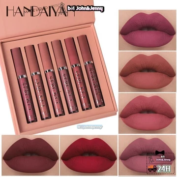Bộ 6 Son Môi Hộp Quà Châu Âu Mỹ Không Phai Màu Son Tint Matte Son tint set bán chạy chống nước lâu