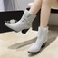 Giày Chelsea Boot Nữ Xuân Thu Mũi Nhọn Mới Giày Mùa Đông Giày Bốt Đơn Mùa Thu Giày Bốt Cổ Ngắn V