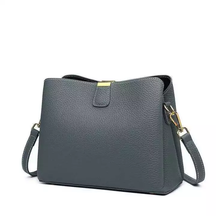 Women's Genuine Leather Shoulder Bag – Large – 5