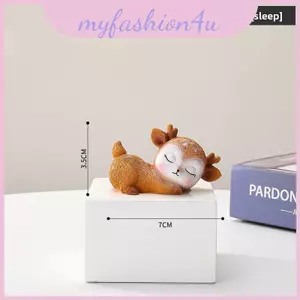 Điêu khắc hươu nhựa tối giản cho bàn làm việc văn phòng và tạo kiểu nhà hiện đại
