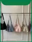 Túi Nylon đeo chéo thời trang có cấu trúc mềm mại và thiết kế phồng phồng để du lịch giải trí