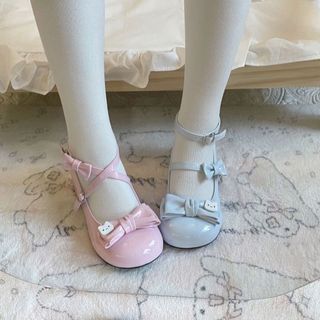 Dễ Thương Phù Hợp Với Váy lolita Giày Ngón Chân Tròn 2025 Phong Cách Mới Nhỏ Nhìn Cao Mary Jane Giày Phong Cách Nhật Bản