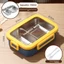 Hộp cơm trưa Bento bền an toàn cho lò vi sóng với các bộ phận tách biệt cho công việc và trường học