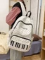 niche thiết kế ban đầu phím đàn piano chấm bi nhẹ ba lô đôi vai công suất lớn học sinh trung học