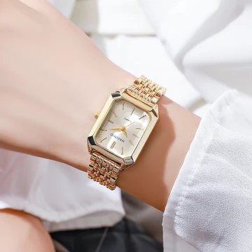 Đồng hồ nữ vuông phù hợp GD Đồng hồ nữ Đồng hồ nữ thời trang đơn giản Đồng hồ thạch anh sang trọng nhẹ