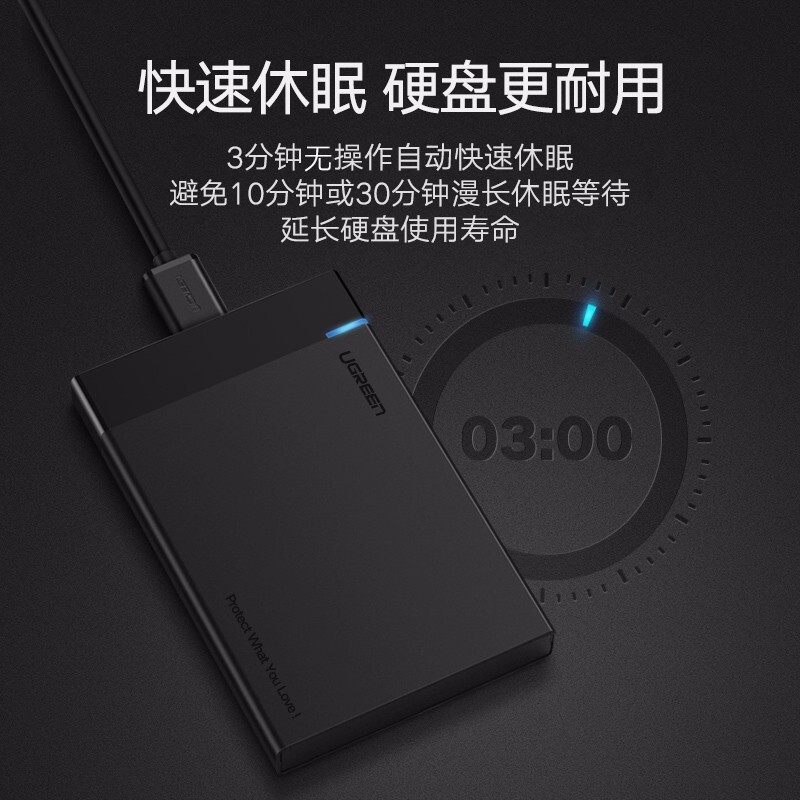 Vỏ ổ cứng Ugreen ( ) 2,5 inch có MICRO, có dây hoặc có thể tháo rời ...