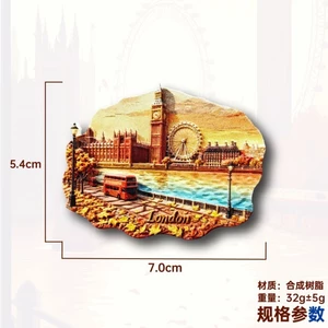 Nhãn dán từ tính phong cảnh thành phố London của Vương quốc Anh