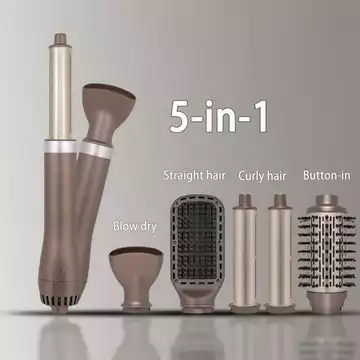 Máy sấy tóc không khí nóng năm trong một Máy sấy tóc tự động Máy uốn tóc không làm tổn thương uốn tóc thổi thẳng Máy sấy tóc tạo kiểu tóc đa chức năng