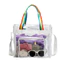 Jelly Tote Pvc có nội thất không lót và túi ngoài 3d để tập thể dục và đi biển