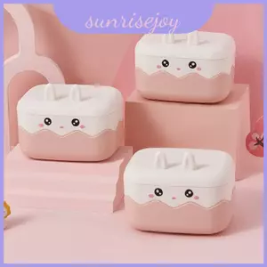 Hộp xà phòng hình chú thỏ dễ thương hoạt hình có thiết kế và lưu trữ chống nước kín để sử dụng tại nhà hoặc