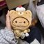 Một Hai Bubu Búp Bê Sang Trọng Móc Khóa Hoạt Hình Dễ Thương Cặp Đôi Mặt Dây Chuyền Búp Bê Đồ Chơi