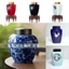 Vẽ tay Phong cảnh Trà gốm Caddy Trà xanh cao cấp Trà đen Pu 'er Trà trắng Đa năng Bảo quản chống ẩm Bình kín