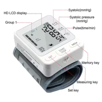 Huaishengtang Bluetooth Loại cổ tay Đồng hồ đo huyết áp điện tử gia đình Tự động thông minh máu điện tử thông minh