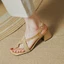 Giày Sandal Nữ Quai Quai Dày Gót Tròn Mùa Hè Nữ Giày Nữ Phong Cách Retro La Mã Thanh Lịch
