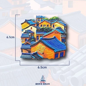 Nhãn dán từ tính ngôi nhà cổ Fujianzhou Hokkien