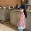 Áo sơ mi kẻ sọc hồng sành điệu trẻ em xuân thu bé gái phong cách mới Áo sơ mi dài tay phong c