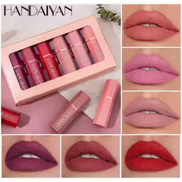 Bộ Son Môi ANDAIYAN Ngoại Thương Lâu Dài Matte Son Môi Matte Lục Giác Chống Thấm Nước Bộ Son Môi Hộp