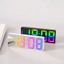 Đồng hồ báo thức kỹ thuật số tối giản có đèn Led có bề mặt gương và màn hình hiển thị 24 giờ sử dụng cho gia đình
