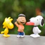 Nhân vật chó Snoopy Pvc Điêu khắc cho trẻ học tập Tương tác vui nhộn và