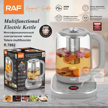 R RAF Ấm Siêu Tốc Điện Tiêu Chuẩn Châu Âu 2L Ấm Siêu Tốc Sức Khỏe Đa Năng Ấm Siêu Tốc Giữ Ấm Ấm Ấm Máy Pha Trà