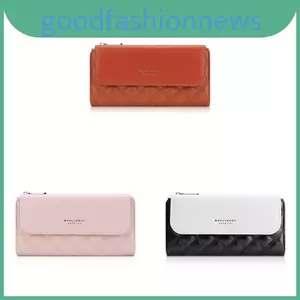 Ví nữ dài chần bông có nhiều ngăn đựng thẻ và chặn Rfid hàng ngày để tiện lợi